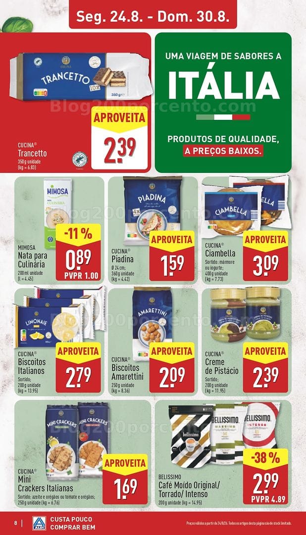 Antevisão Folheto ALDI Sabores do Mundo Promoções de 24 a 30 agosto